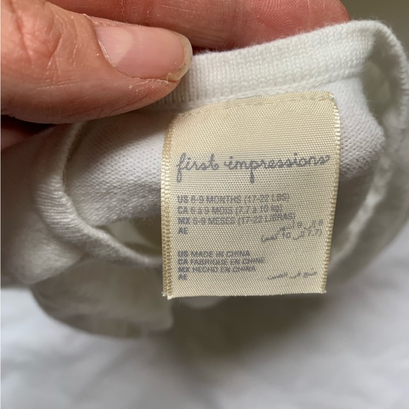 Cream/off-white first impressions cardigan 6-9 months - square buttons - Picture 2 of 6